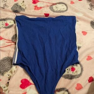 Blue bodysuit